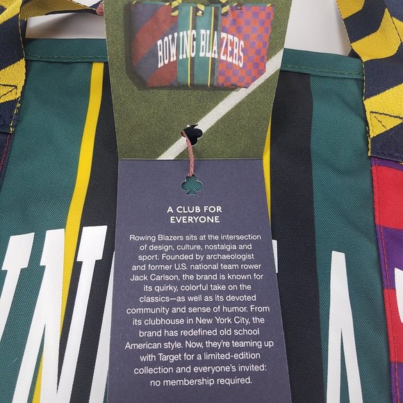 Rugby Stripe Tote Bag - Rowing Blazers x Target NEW - Picture 6 of 7